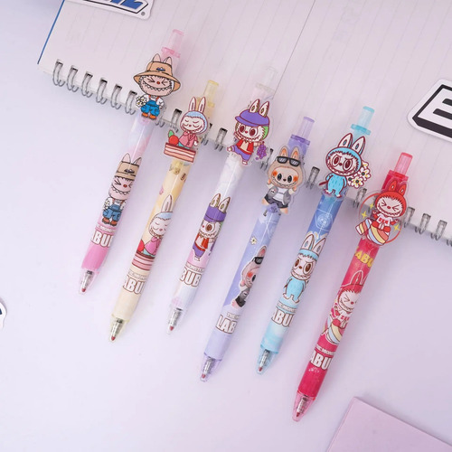 Pack Labubu Set Papelería Kawaii Libreta Stickers Escolar