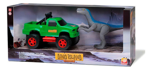 Brinquedo Dino Island Jeep C/ Velociraptor - Vamos jogar