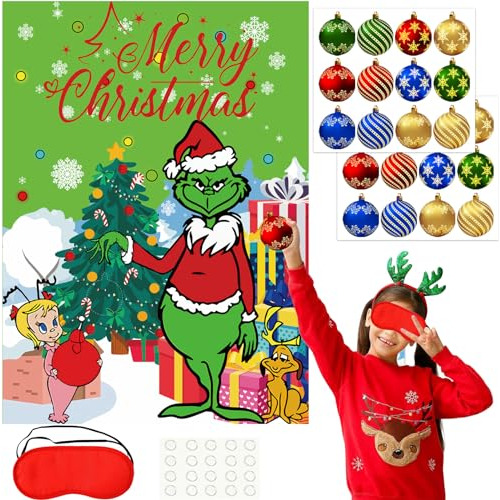 Pin The Christmas Game Para Niños Juegos De Fiesta De Navida