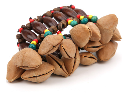 Pulsera De Tambor Africano Hecha A Mano Con Forma De Cascara