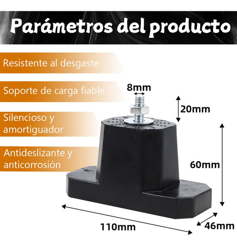 8 Piezas Base De Neopreno Para Condensador Minisplit