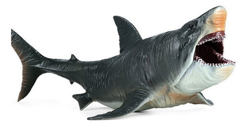 Gran Tiburón Megalodón De Juguete Flotante En El Agua