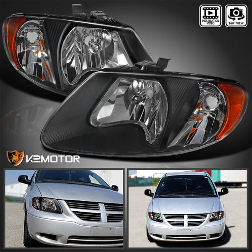 Par Faro Negro Chrysler Town & Country Limited 2007 3.8l