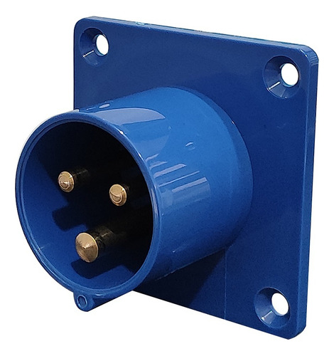 Clavija Ploga Industrial Mural Azul 2p+t 32a 220v