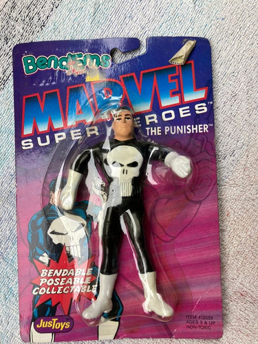 Punisher - Marvel Super Heroes Bend Ems 1991 Vintage