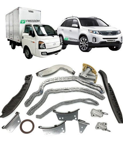 Kit De Corrente De Distribuição Hr Kia Sorento Bongo 2.5 16v