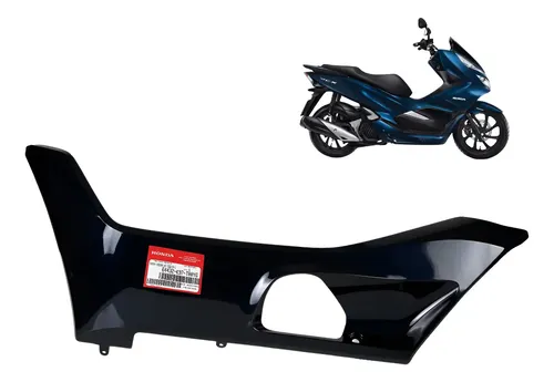 Tampa Lateral Piso Esquerda Pcx 150 2019 Azul Original Honda
