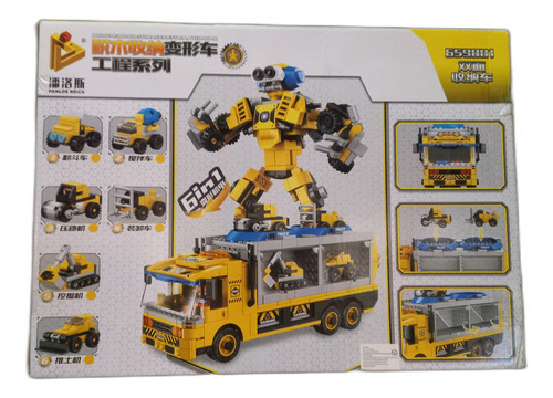 Camion Robot Auto 649pcs Armar Bloque Adaptable Escala Legos