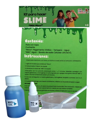 Slime Kit - Miki Moco - Juego De Experimentos