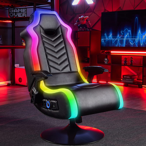 X Rocker Rgb Prism Pedestal 2.1 Dual - Silla Gamer Con Luces