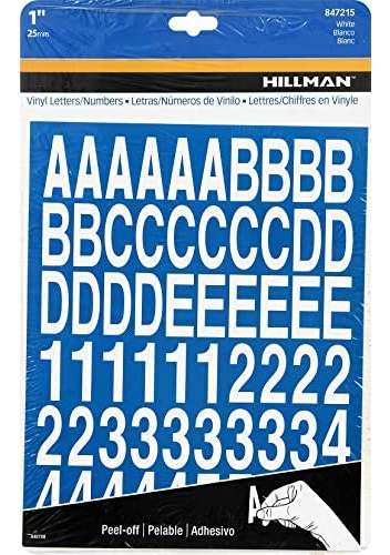 Juego De Letras/números Troquelados De 1 Pulgada, Co