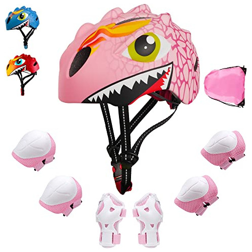 Toddler Helmet, Kids Bike Helmet With Dinosaur 3d Desig...