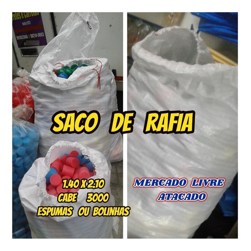 Saco Big Guarda Tudo De Rafia Virgem Resistente Kit C/02