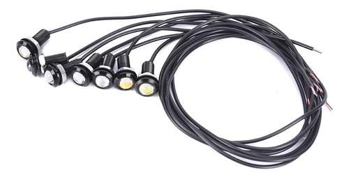 Luz Led Placa 18mm 12v 3w Ojo Aguila Tornillo Exploradora