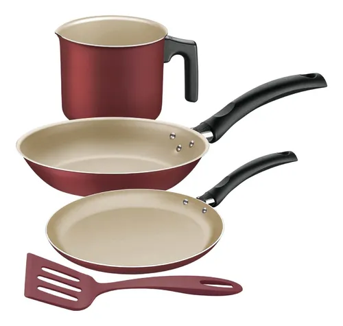 BATERIA DE COCINA TRAMONTINA 20298745 TURIM 4 PZS ROJA 20298745 - Código: 20298745 | Compra en Guadalajara