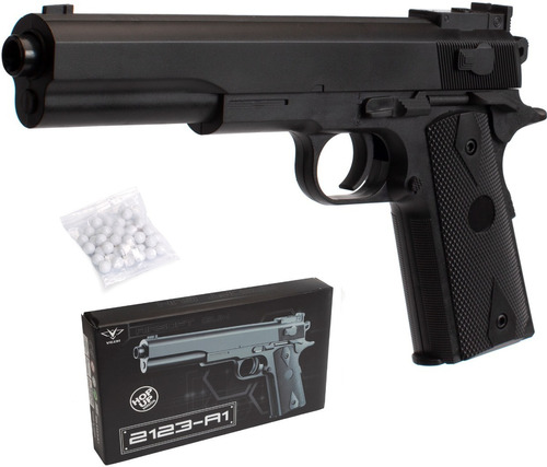Pistola Replica Balines Colt Airsoft  Resorte 6 Mm 