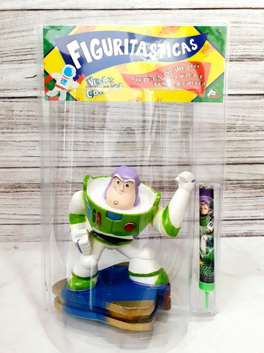 1 Vela Para Pastel  Figura Buzz Lightyear Disney Alcancía