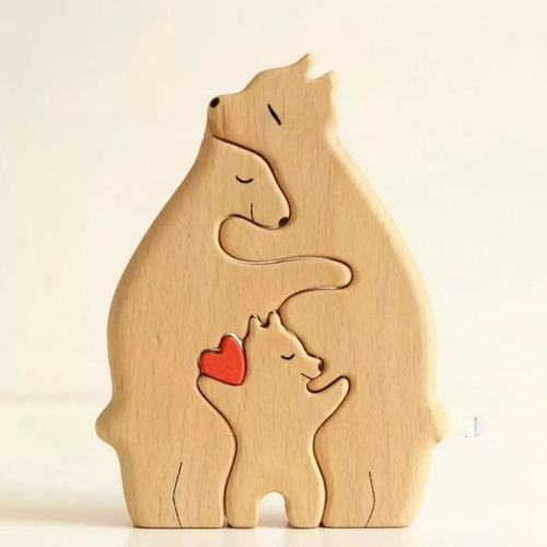 Fe Puzzle De Madera For Bear Family, Bears Of