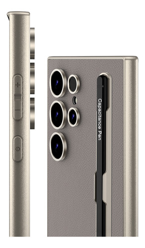 Funda De Piel Para Samsung Galaxy S23, Ultra, S24, Ultra, S25, Con Bolígrafo, Agarre Antideslizante Y Funda Protectora Que Absorbe Los Golpes