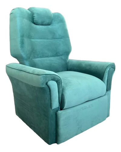 Sillon Poltrona Reclinable Tela Suave Gamuzada Colores 