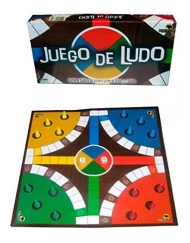 Juego De Mesa Ludo Bisonte Tablero  33x33 Cm Local