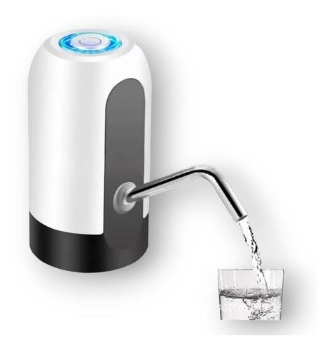 Dispensador De Agua Electrico Usb Bombin Sifon Para Botellon Color Blanco