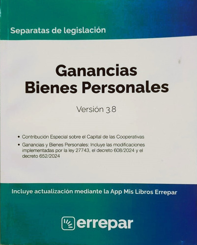 Separata Ganancias Bienes Personales 3.8