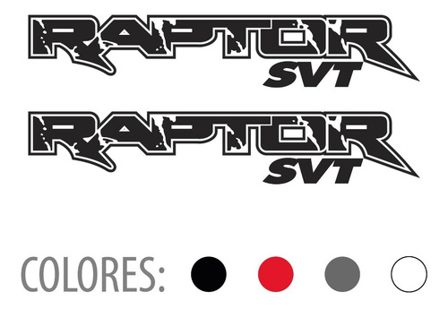 Sticker Adhesivo Logo Ford Raptor   Por 2 Unid