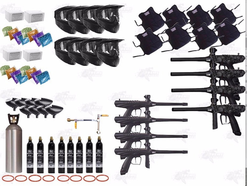 Marcadora Co2 Campo Gotcha 8 Tippmann Gryphon Careta Xtreme