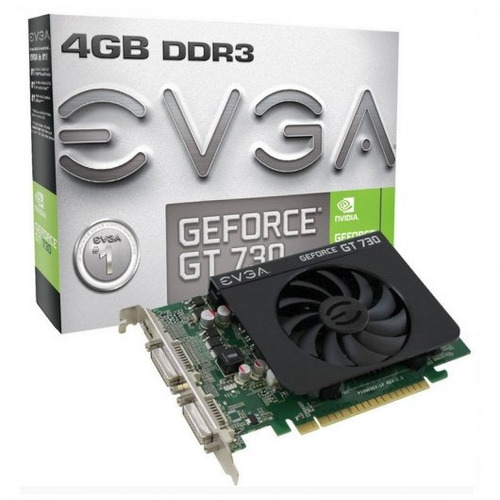 Placa De Video Geforce Evga Gt 730 4gb Ddr3 Gamer Gtia Local