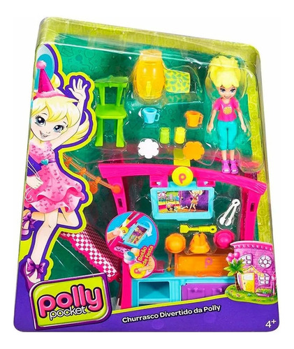 Polly Poket Parrillada Divertida Mattel