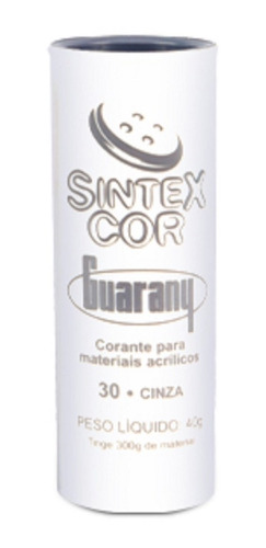 Corante Guarany Sintexcor Cinza 30 - 40g 1 Tubo 6122