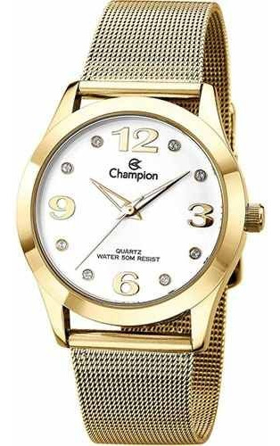 Relogio Feminino Dourado Champion Cn29098h Original