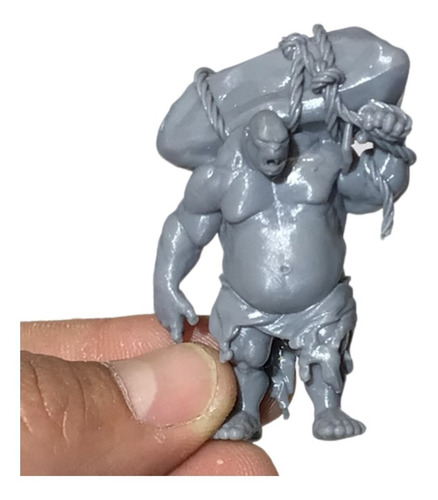 Ogro Figura Para Pintar 54mm En Resina Calidad Fantasia 3d