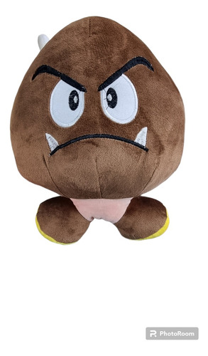 Peluche Champiñon Goomba De Mario Bross 30 Cm Aprox