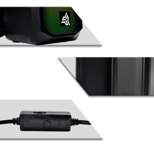 Caja de sonido LED para PC Gamer, subwoofer USB, caja para portátil