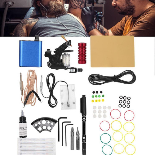 Imagen 4 de 9 de Kit De Máquina De Tatuar Pigmento