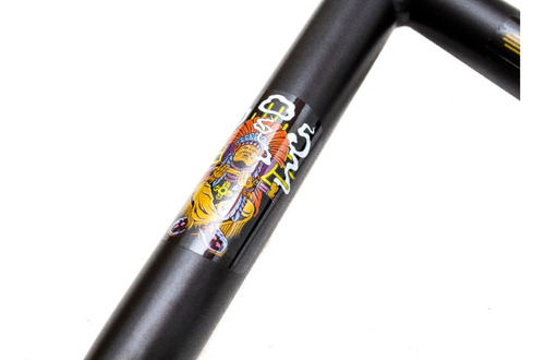 Imagen 8 de 10 de Manubrio Stranger Bmx Zia 9,50 Full Cromo Negro Profesional