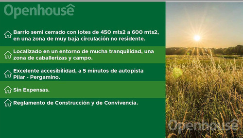 Venta Lote En Lomas De Manzanares