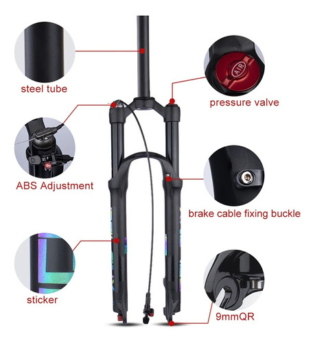 Horquilla De Suspensión Frontal Bolany Para Bicicleta