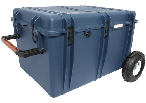 Porta Brace Trunk-style Hard Case With Off-road Wheels (blue