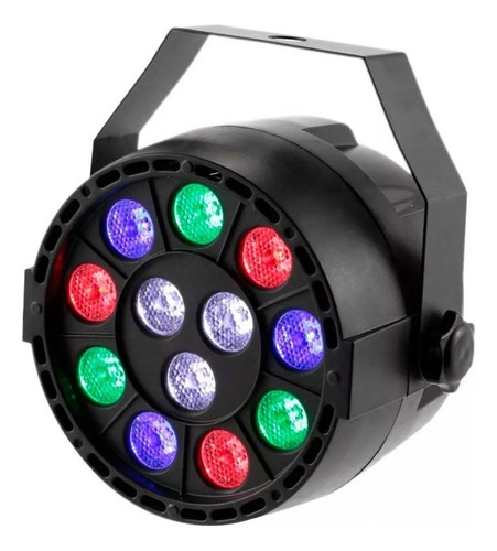 Tacho De 12 Luces Led Rgb Blanco Audioritmica 