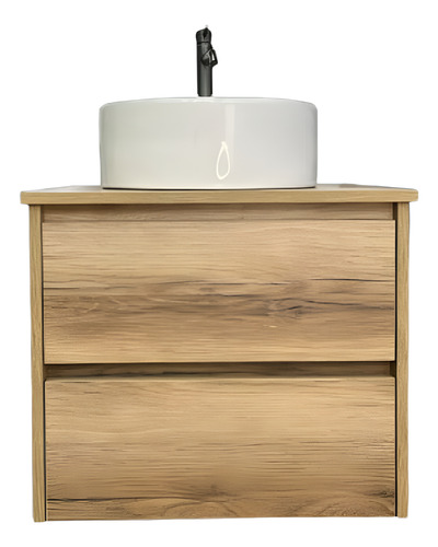 Mueble Baño Colgante Zamba Mesada Aereo 60x46 Vanitory Tapa