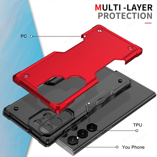Capa Armor Phone Para Samsung Galaxy S24 Ultra S24 Plus