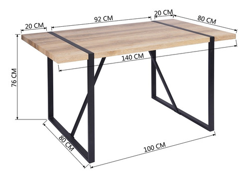 Mesa De Comedor Vexa I Color Beech Natural 39f