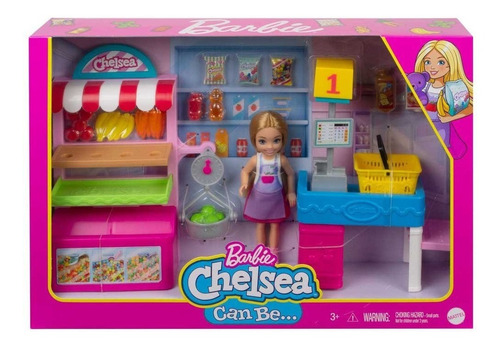 Barbie Chelsea Supermercado Muñeca Con Tienda 