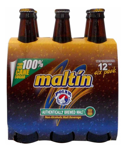 Bebida De Malta Maltín Polar Sin Alcohol 6pack 355ml
