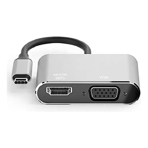 Adaptador Usb Tipo C A Hdmi 4k Vga Usb 3,0 4k2k Mac Pc 100pd