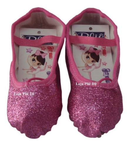 Sapatilha Glitter Bailarina Ballet Bale