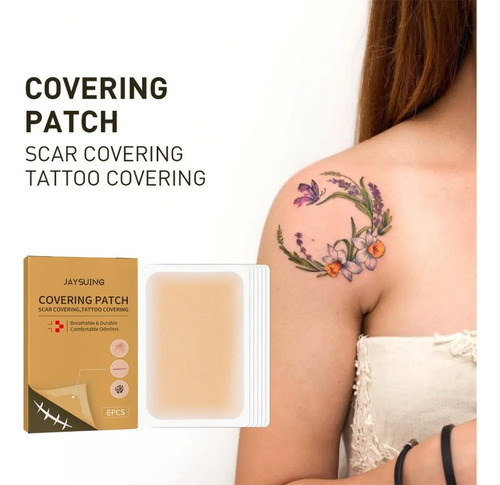 Fl Parche For Cubrir Tatuajes, Maquillaje Invisible For